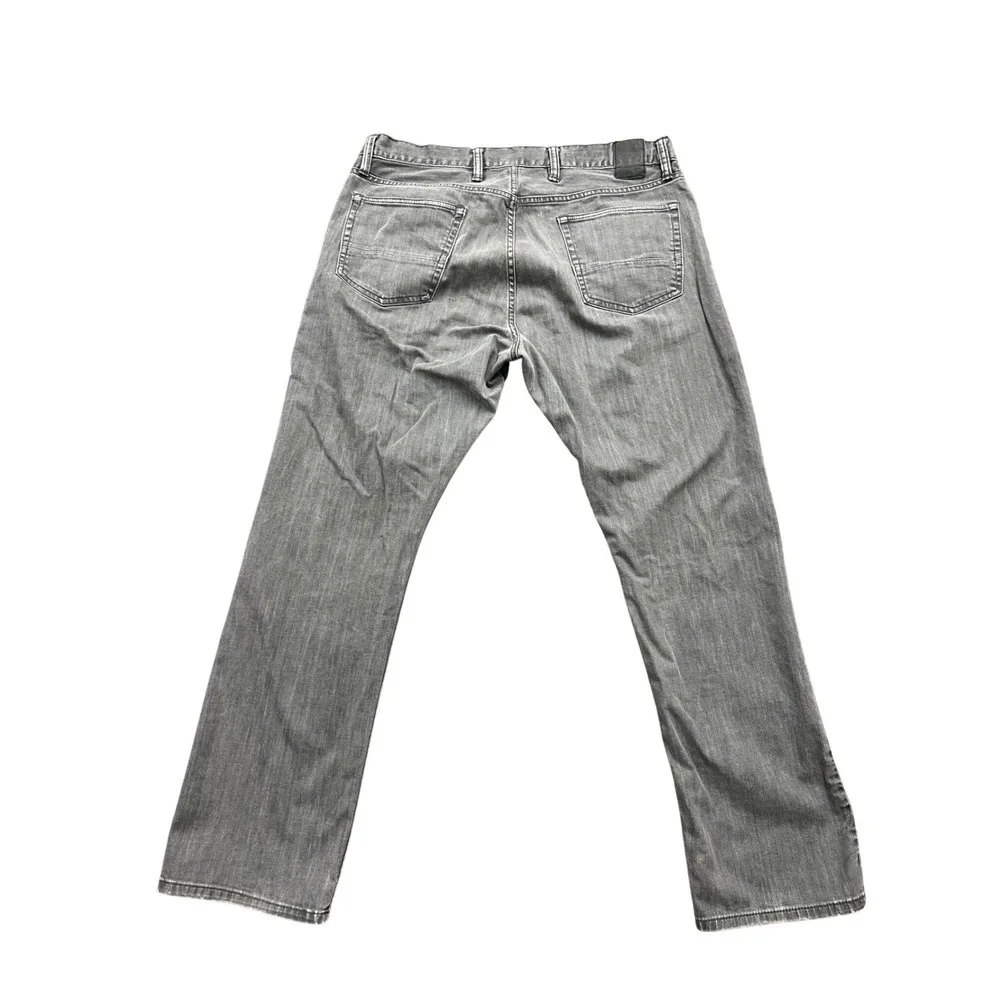 Gap 1969 Straight Leg Jeans Mens 38x32 Grey Denim Fall 2012 Clean Grey Wash‎